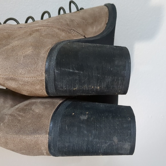 Free People x Jeffrey Campbell Perspective Suede Tall Knee High Lace Up Boot 8.5 - Picture 16 of 16